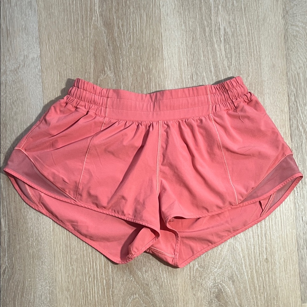 lululemon athletica Coral Pink Run Shorts